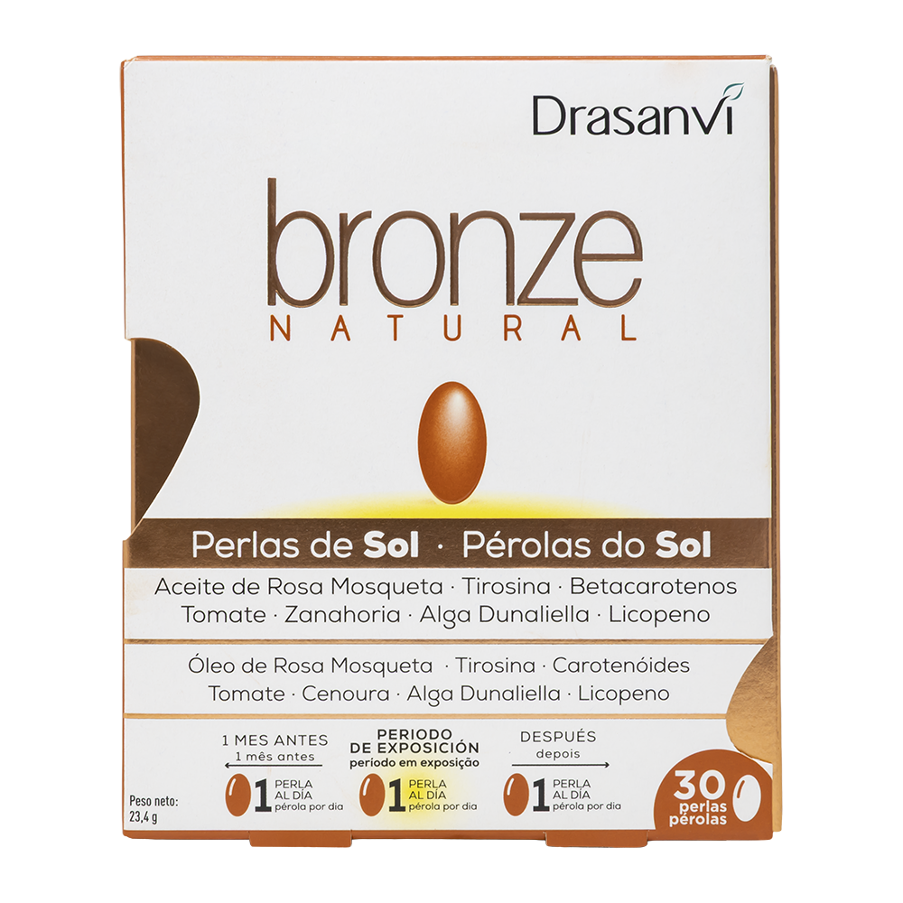 Bronce 30 Perlas – Preparación solar y protección celular | Drasanvi (30 perlas)