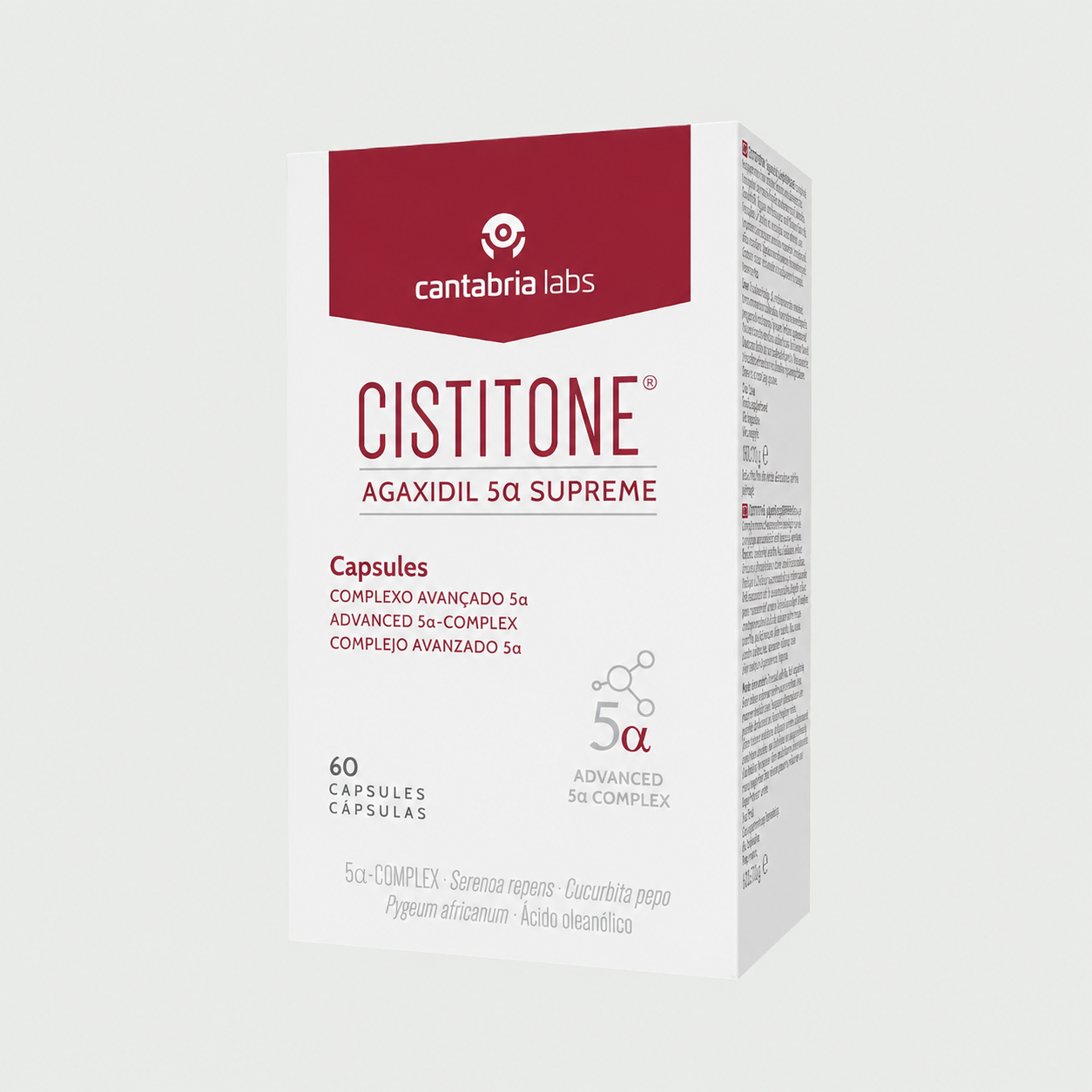 Cistitone Agaxidil 5α Supreme (60 cápsulas) | Cistitone - Caída crónica del cabello