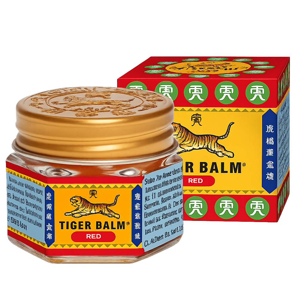 Tiger Balm Rojo 19 g – Bálsamo de Masaje Calorífico