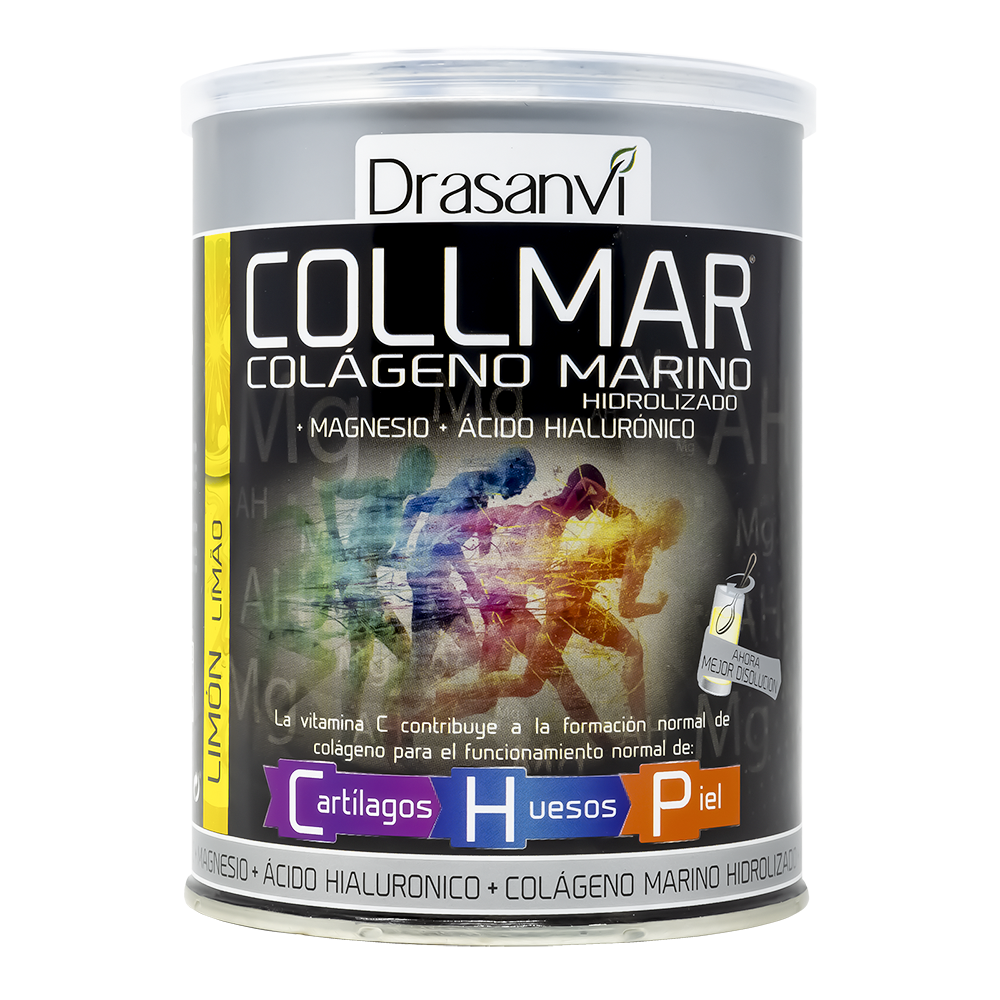 Collmar® Magnesio Limón – Colágeno marino hidrolizado con magnesio, vitamina C y ácido hialurónico (300 g en polvo)