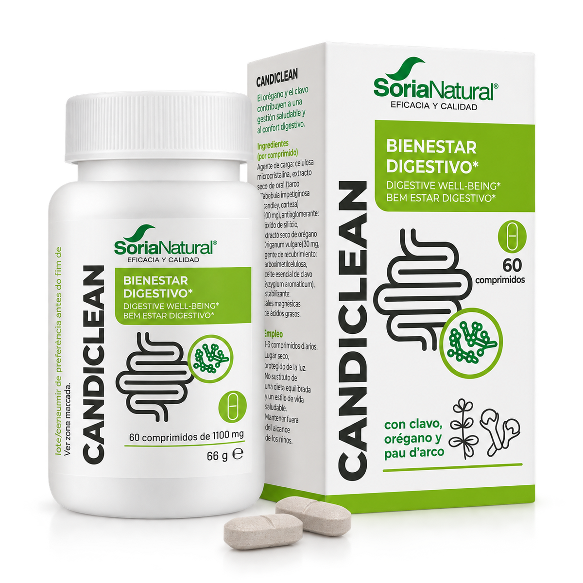 CANDICLEAN 60 comprimidos – Soria Natural