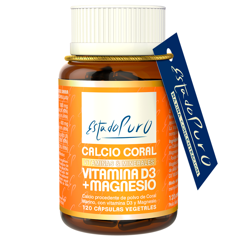 Calcio Coral + Vitamina D3 + Magnésio (120 cápsulas) | Tongil – Ossos & Músculos