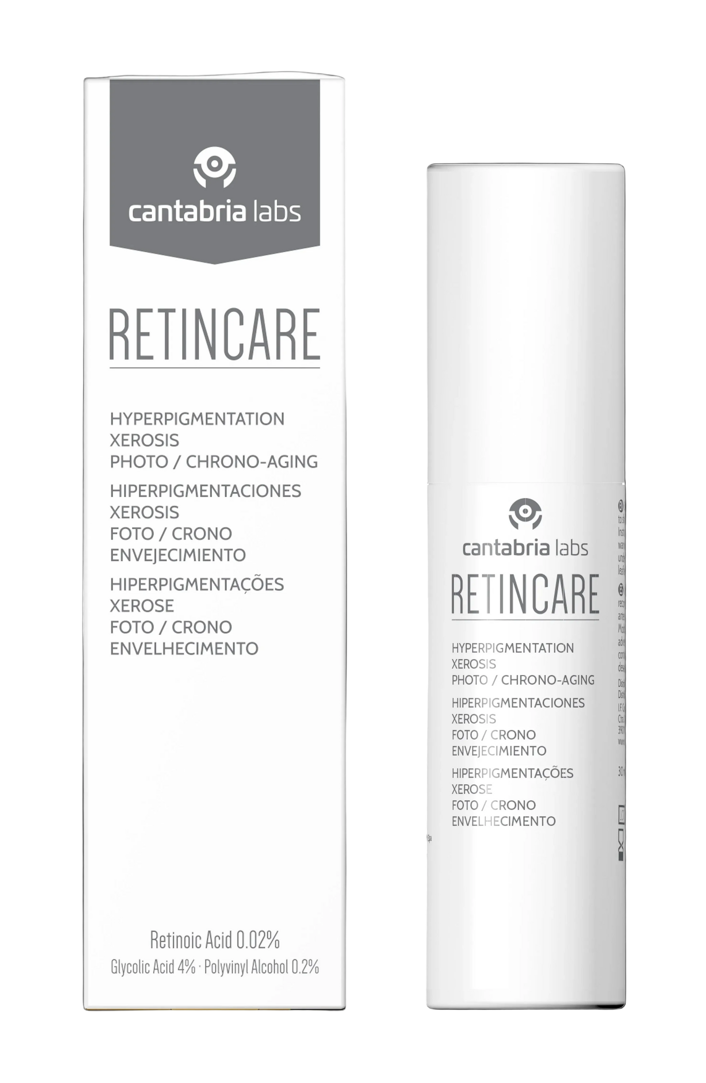 Retincare 30 ml | Cantabria Labs – Crema Renovadora con Retinol y Ácido Glicólico