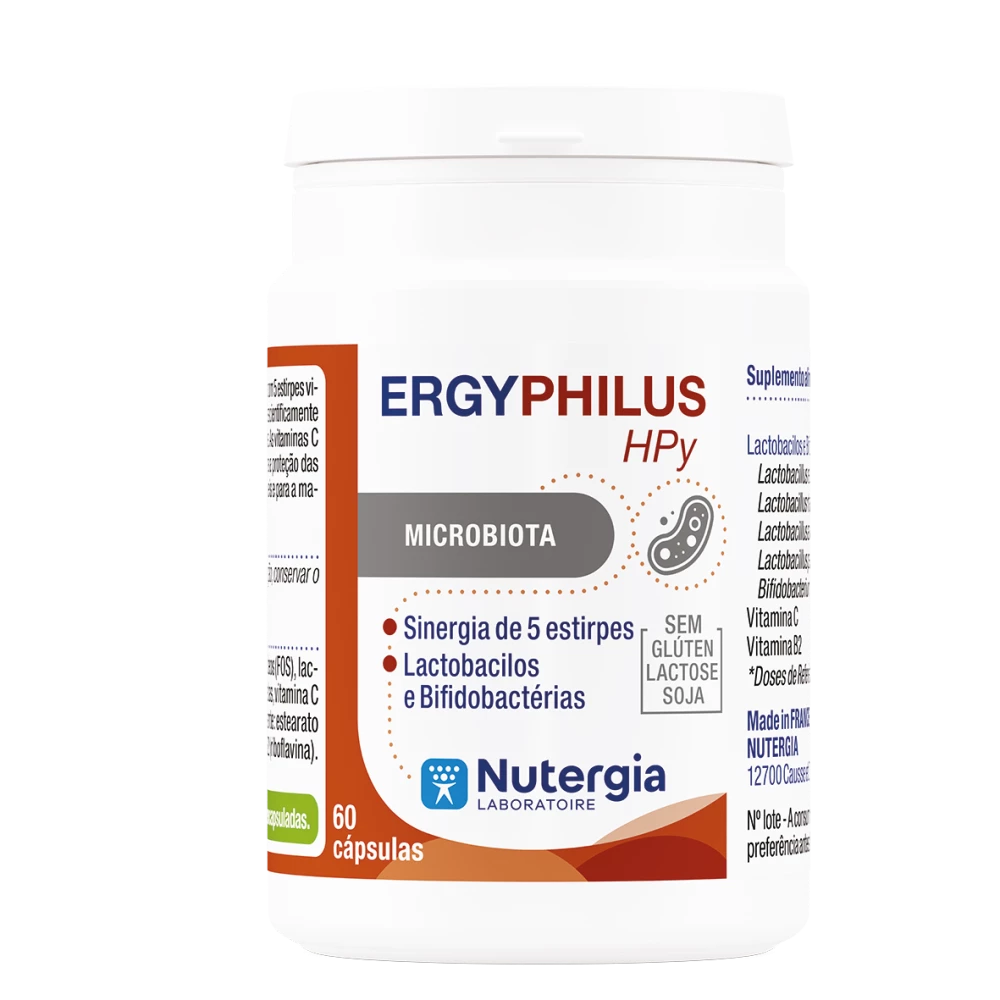 Ergyphilus HPY (60 cápsulas) | Nutergia – Equilíbrio Gástrico & Microbiota