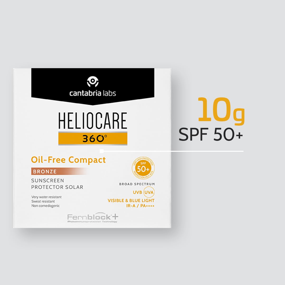 Heliocare 360º Oil-Free Compact SPF 50+ Bronze (10 g) | Heliocare - Proteção solar com cor