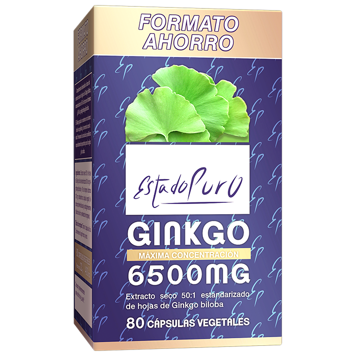 Ginkgo 6500 mg (80 cápsulas vegetais) | Tongil - Memória e circulação
