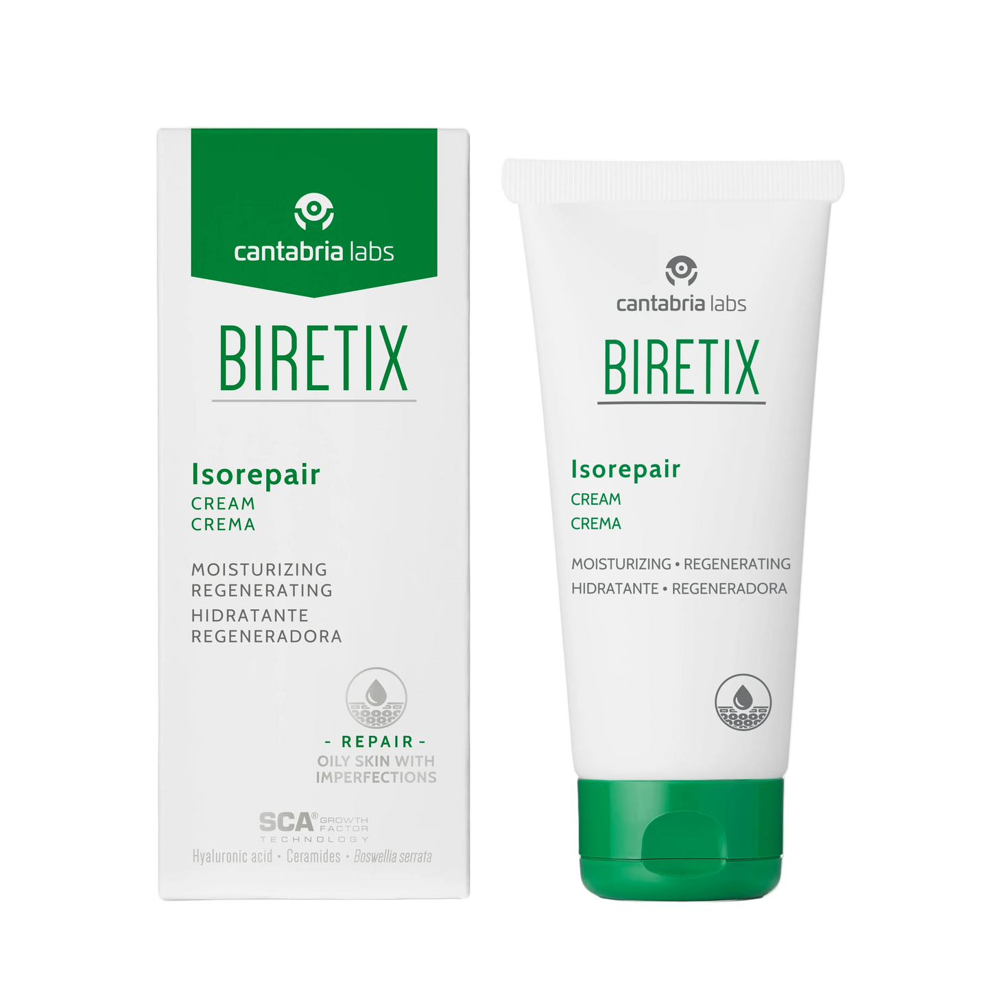 Biretix Isorepair – Creme Hidratante Regenerador | Cantabria Labs (50 ml)