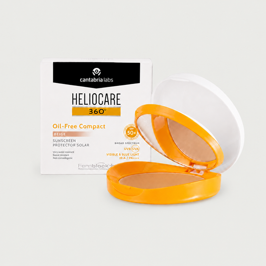 Heliocare 360 Compacto Oil-Free Bege (10 g) | Cantabria Labs – Proteção Solar com Cor