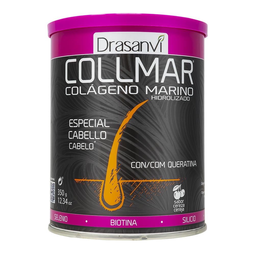 Collmar Cabelo Cereja – Colagénio Marino, Queratina & Biotina | Drasanvi (350 g)