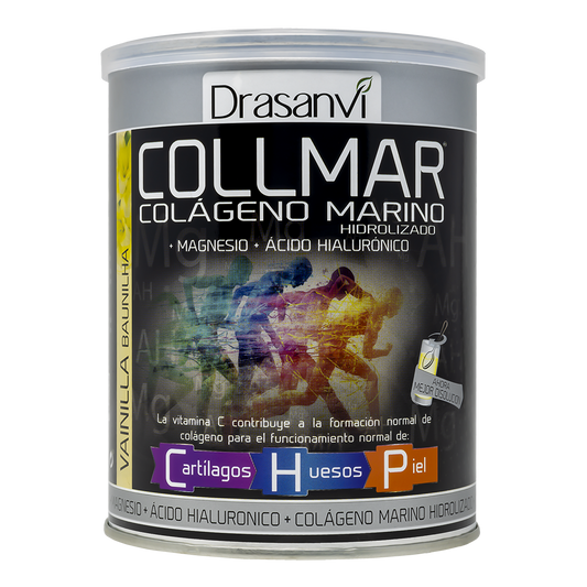Collmar® Magnésio Baunilha – Colagénio Marinho Hidrolisado com Magnésio, Vitamina C & Ácido Hialurónico (300 g em pó)