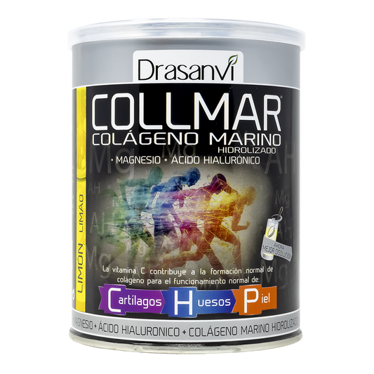 Collmar® Magnésio Limão – Colagénio Marinho Hidrolisado com Magnésio, Vitamina C & Ácido Hialurónico (300 g em pó)
