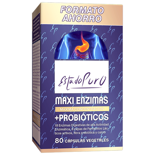 Maxi Enzimas + Probióticos (80 cápsulas) | Tongil