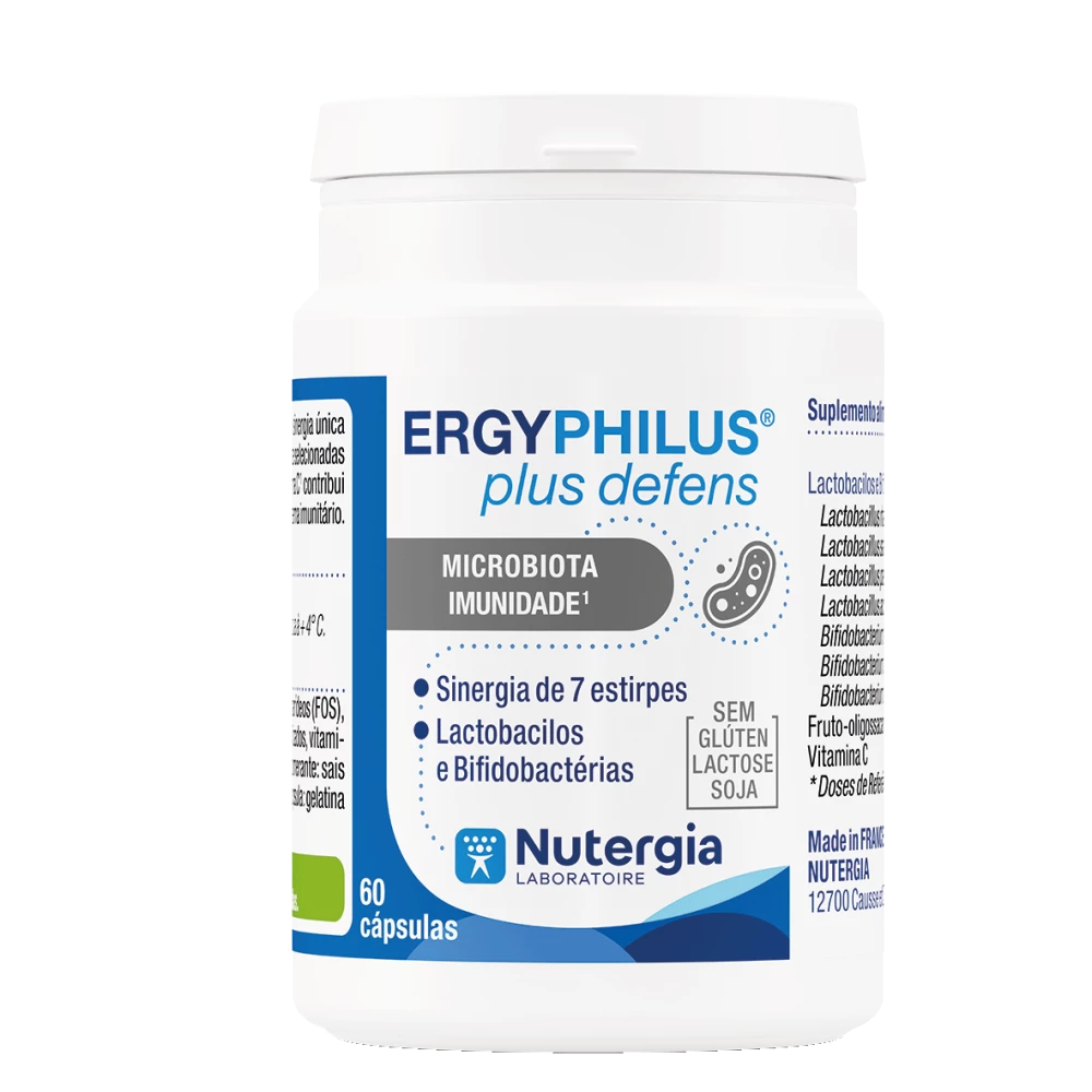 Ergyphilus Inmuno Complex – Probióticos & Suporte Imunitário | Nutergia (60 cápsulas)