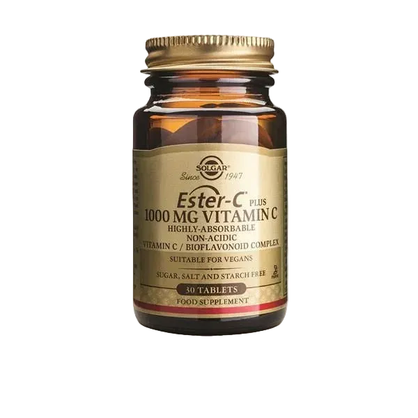 Ester-C Plus 1000 mg (30 comprimidos) | Solgar - Refuerzo del sistema inmunitario