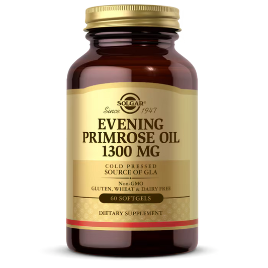 Evening Primrose Oil 1300 mg – Óleo de Onagra para Pele, Hormonios & Bem-Estar (Softgels 100)