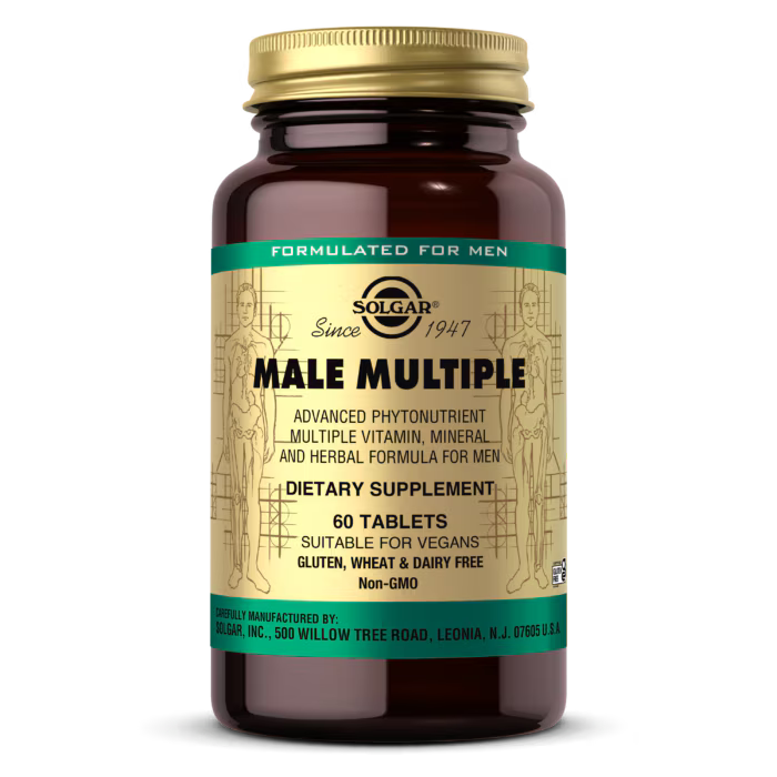 Solgar Male Multiple – Multivitamínico e Mineral para Homem (60 comprimidos)