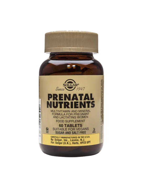 Prenatal Nutrients (60 comprimidos) | Solgar - Multinutriente para gravidez e amamentação
