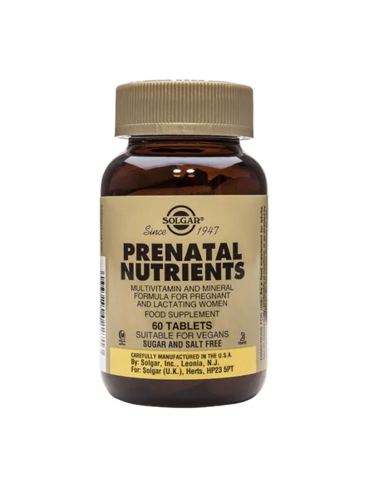 Prenatal Nutrients (60 comprimidos) | Solgar - Multinutriente para embarazo y lactancia