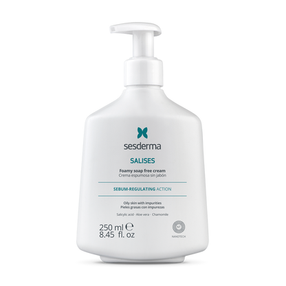 SALISES Crema Espumosa sin Jabón (250 ml) | Sesderma – Limpieza para piel grasa