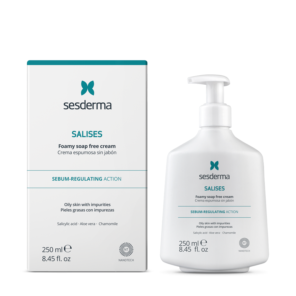 SALISES Crema Espumosa sin Jabón (250 ml) | Sesderma – Limpieza para piel grasa