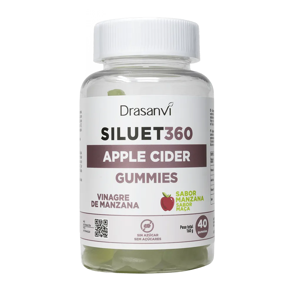 Siluet 360º Vinagre de Maçã (40 gomas) | Drasanvi - Digestão e efeito prebiótico