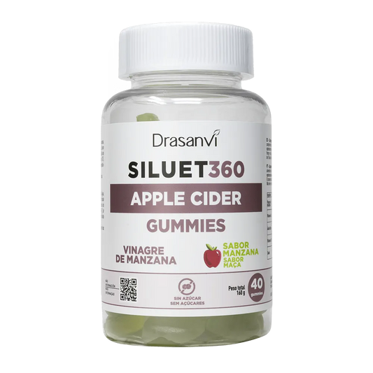 Siluet 360º Vinagre de Maçã (40 gomas) | Drasanvi - Digestão e efeito prebiótico