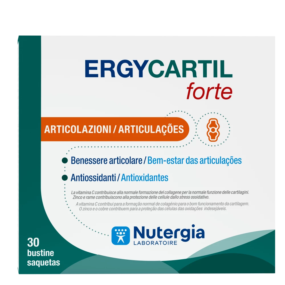 Ergyflex (30 Saquetas) | Nutergia – Colagénio Marinho, Glucosamina, Condroitina, Vitamina C & Cúrcuma