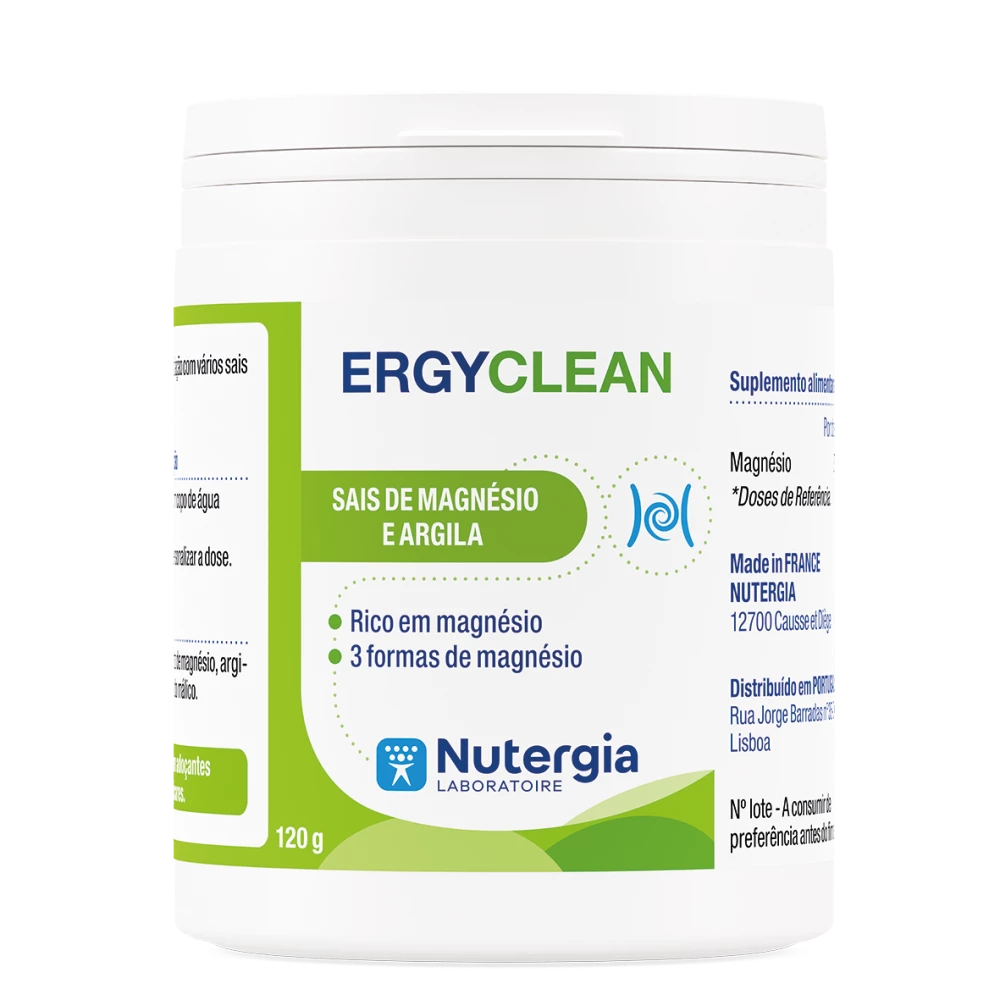 ERGYCLEAN® – Suplemento de Magnésio & Argila em Pó (125 g)