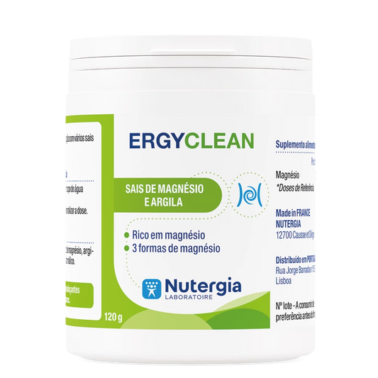 ERGYCLEAN® – Suplemento de Magnésio & Argila em Pó (125 g)