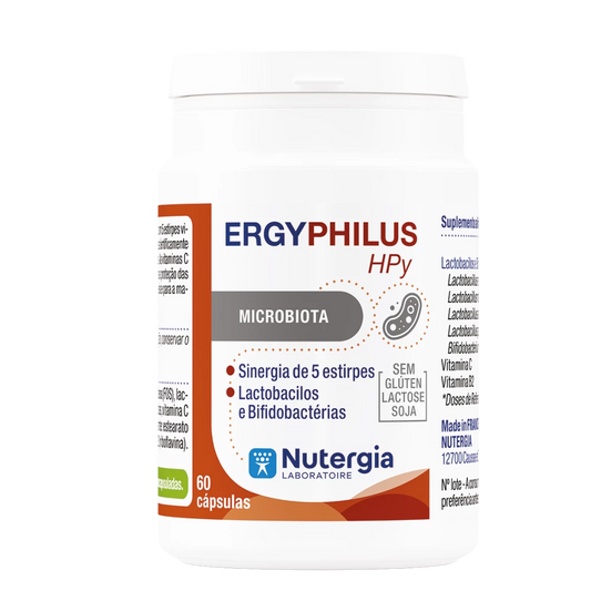 Ergyphilus HPY (60 cápsulas) | Nutergia – Equilíbrio Gástrico & Microbiota