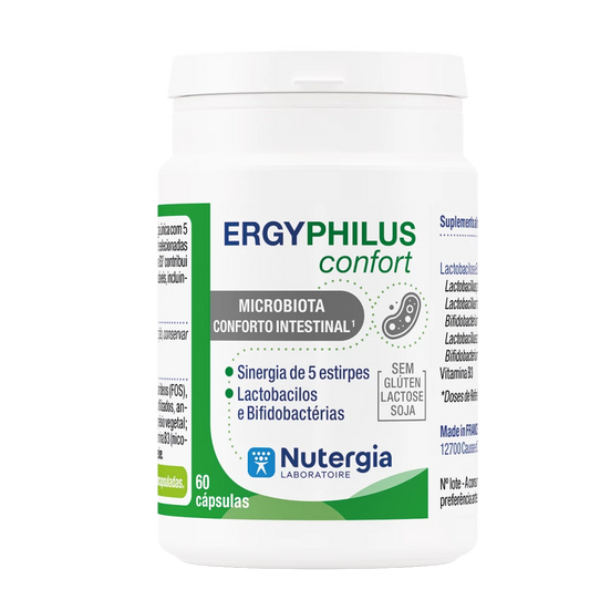 Ergyphilus Confort – Probióticos para Bem-Estar Intestinal | Nutergia (60 cápsulas)