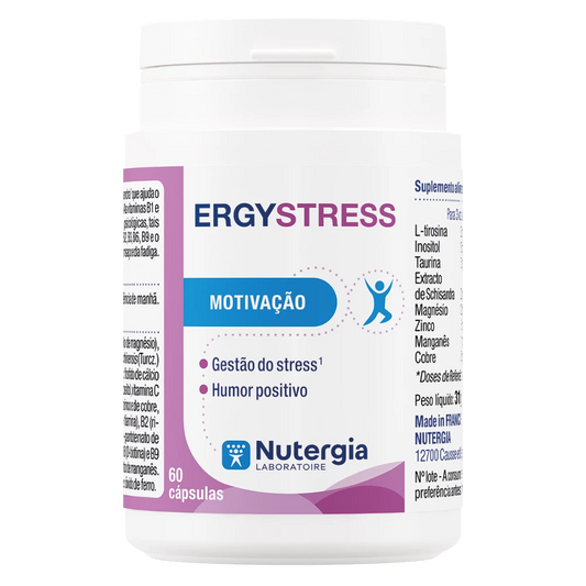 ERGYSTRESS® – Suplemento para Gestão do Stress, Motivação & Humor Positivo (60 cápsulas)