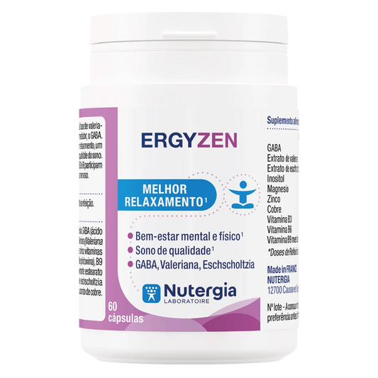ERGYZEN® – Suplemento para Relaxamento, Sono de Qualidade & Bem-Estar (60 cápsulas)