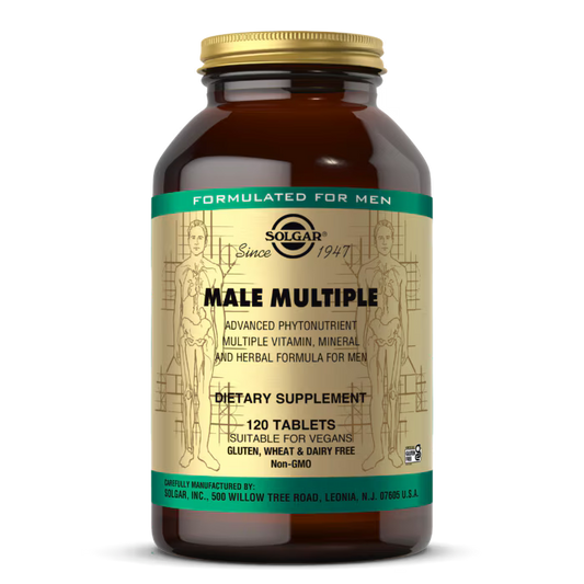 Male Multiple (120 comprimidos) | Solgar – Multivitamínico e Mineral para Homem