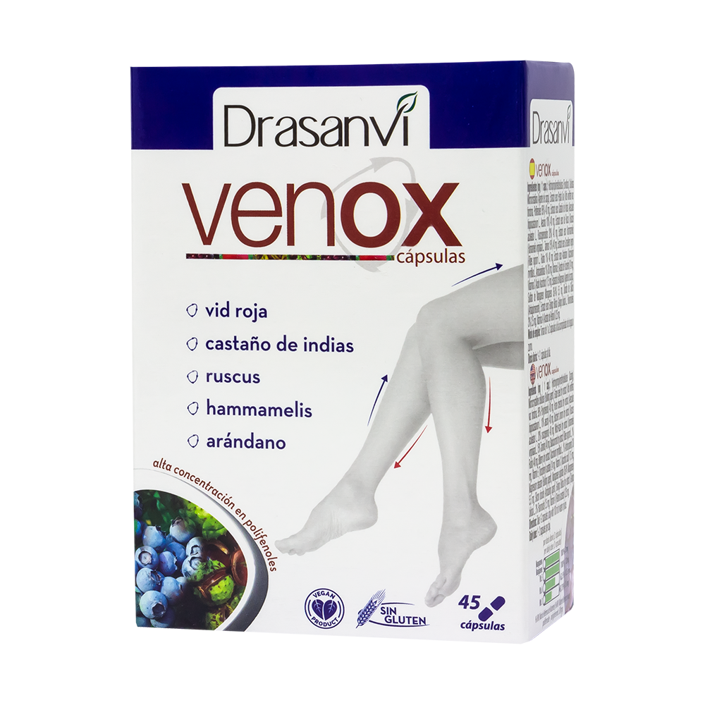 Venox® Cápsulas – Conforto Circulatório & Pernas Cansadas | Drasanvi (45 cápsulas)